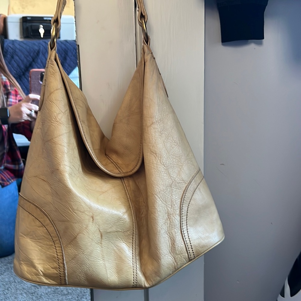 Frye yellow handbag